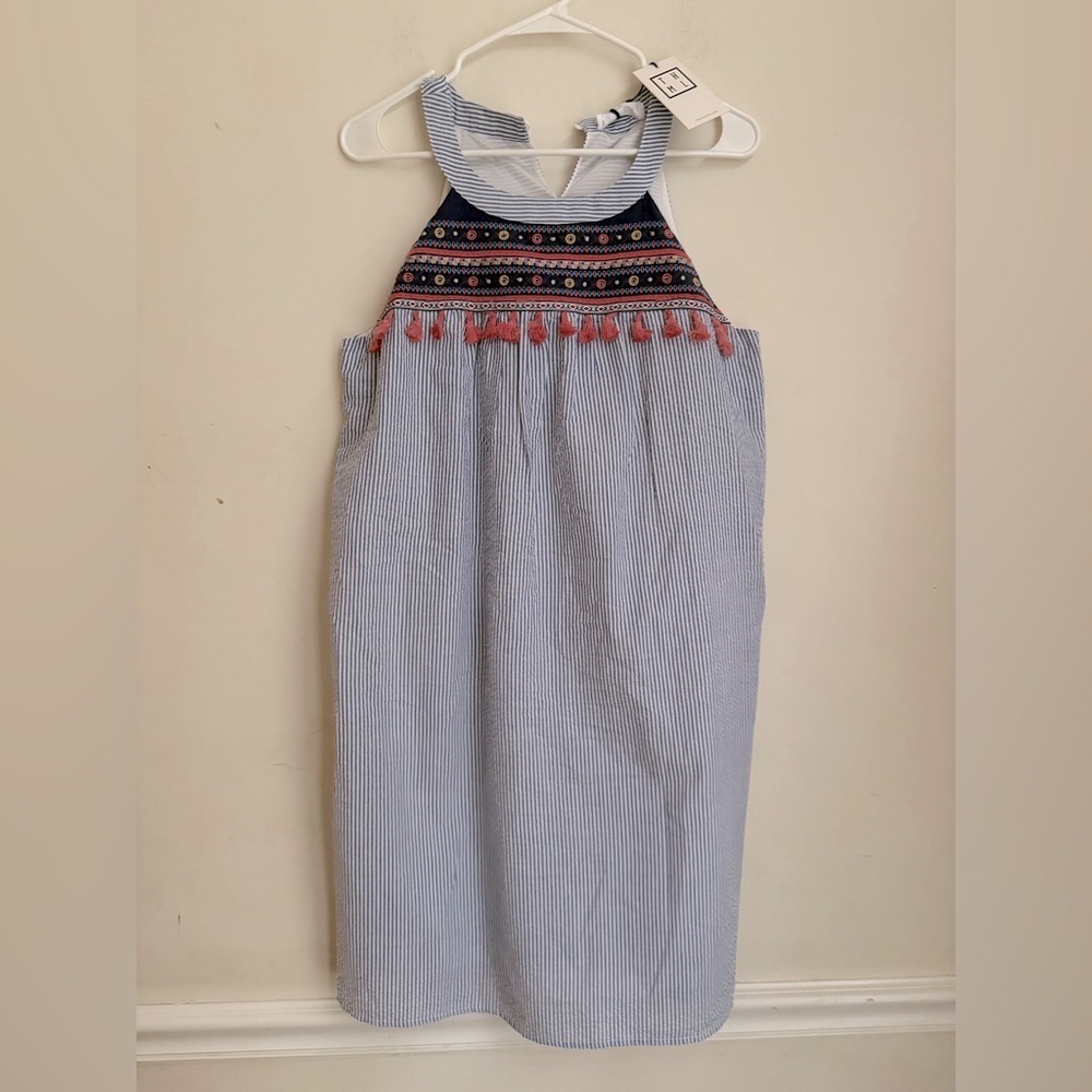THML EMBROIDERED MIDI DRESS SIZE M